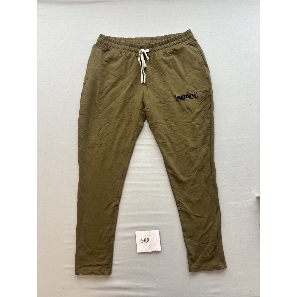 VANQUISH VQ Mens Olive Green Activewear Jogger Pants Size L Tapered Fit VQ-BTY